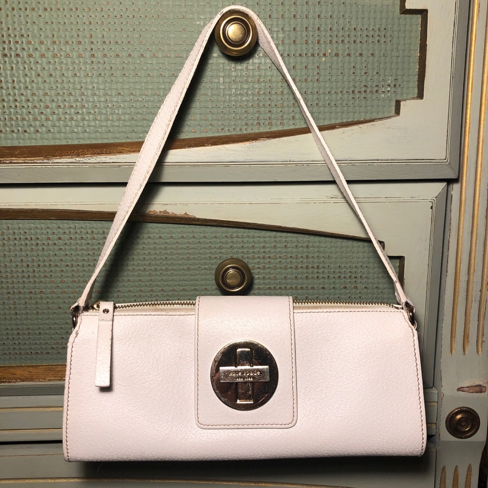 KATE ♠️ SPADE little white leather purse